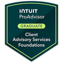 Intuit ProAdvisor Client Advisory Services Foundations Graduate badge